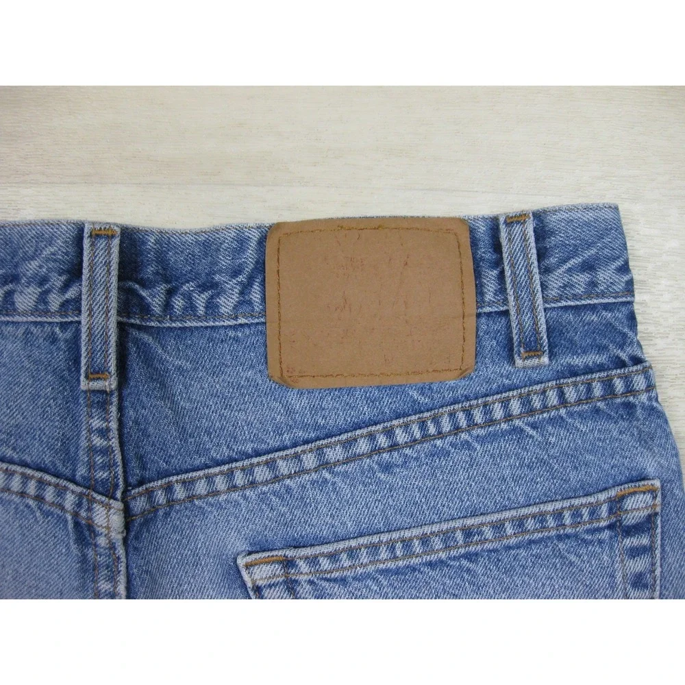 Vintage Y2K Levis 517 Cowboy Cut Jeans Mens (33x30) Distressed Saddleman Bootcut - Picture 9 of 14